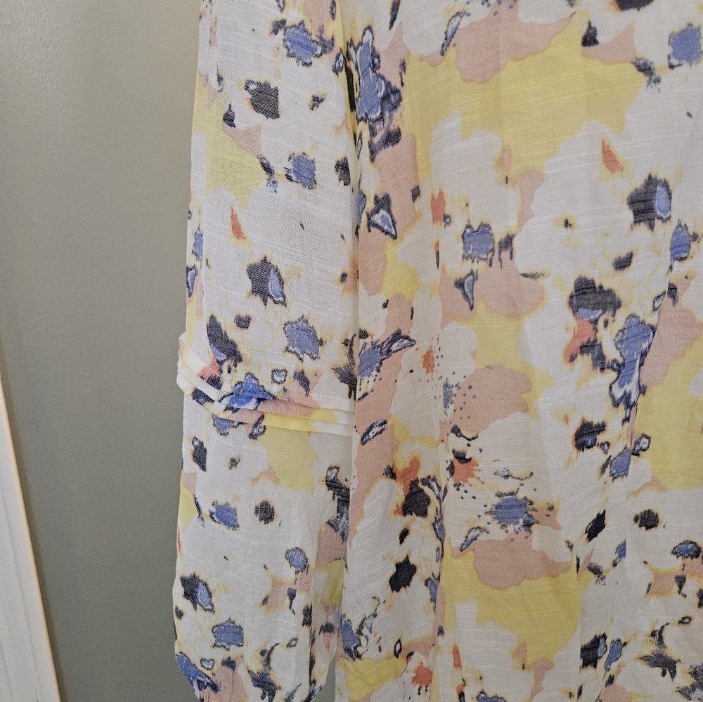 Hope & Harlow Multicolor Women's Size Large L Shirt Blouse - Picture 8 of 13